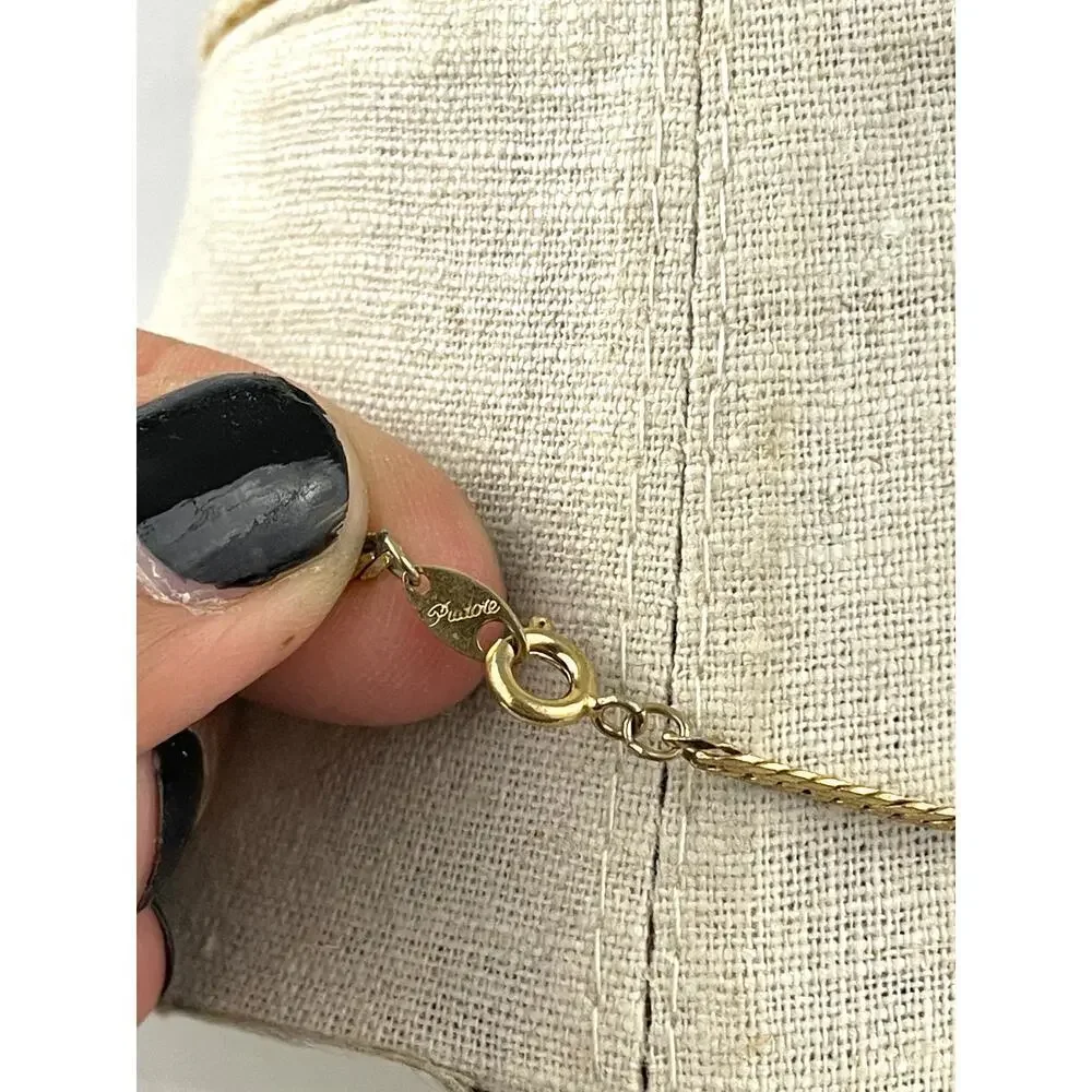 VTG Gold Tone Chain Necklace 19